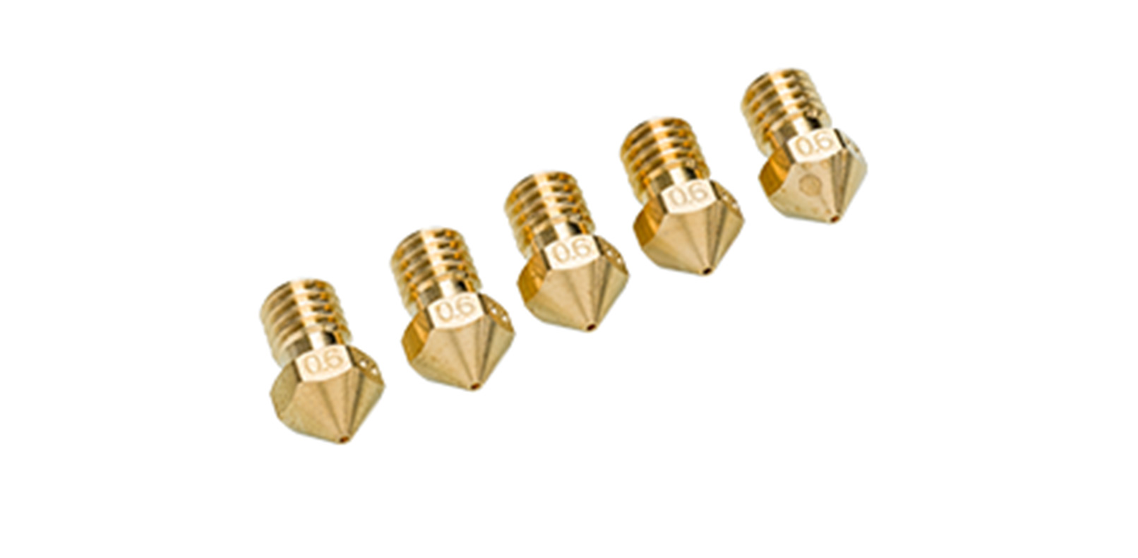 Ultimaker 0.6mm Nozzle 5-Pack, product image from Sourcegraphics