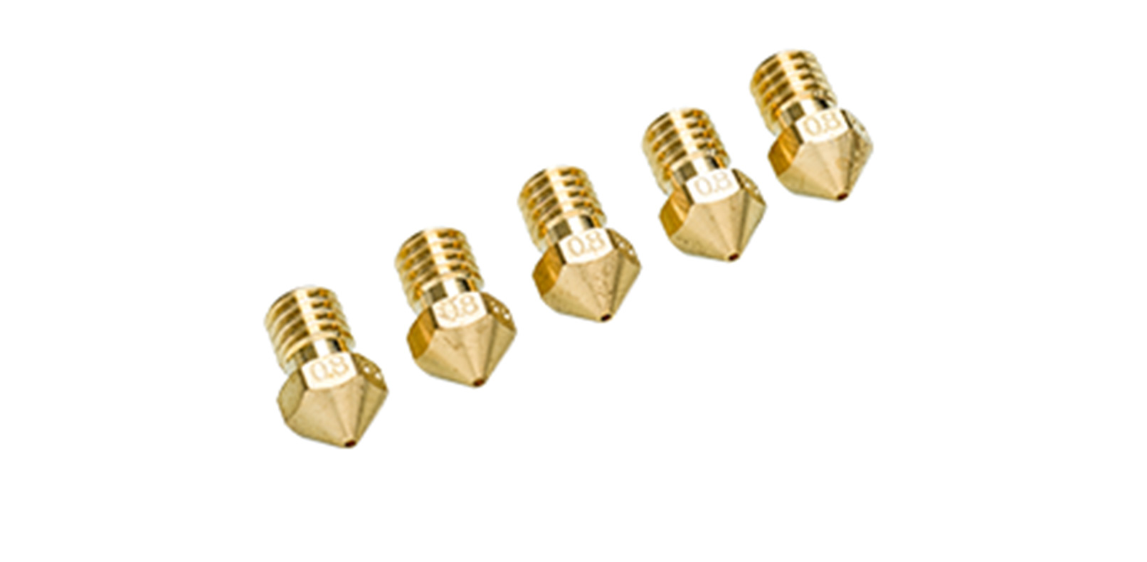 Ultimaker 0.8mm Nozzle 5-Pack, product image from Sourcegraphics
