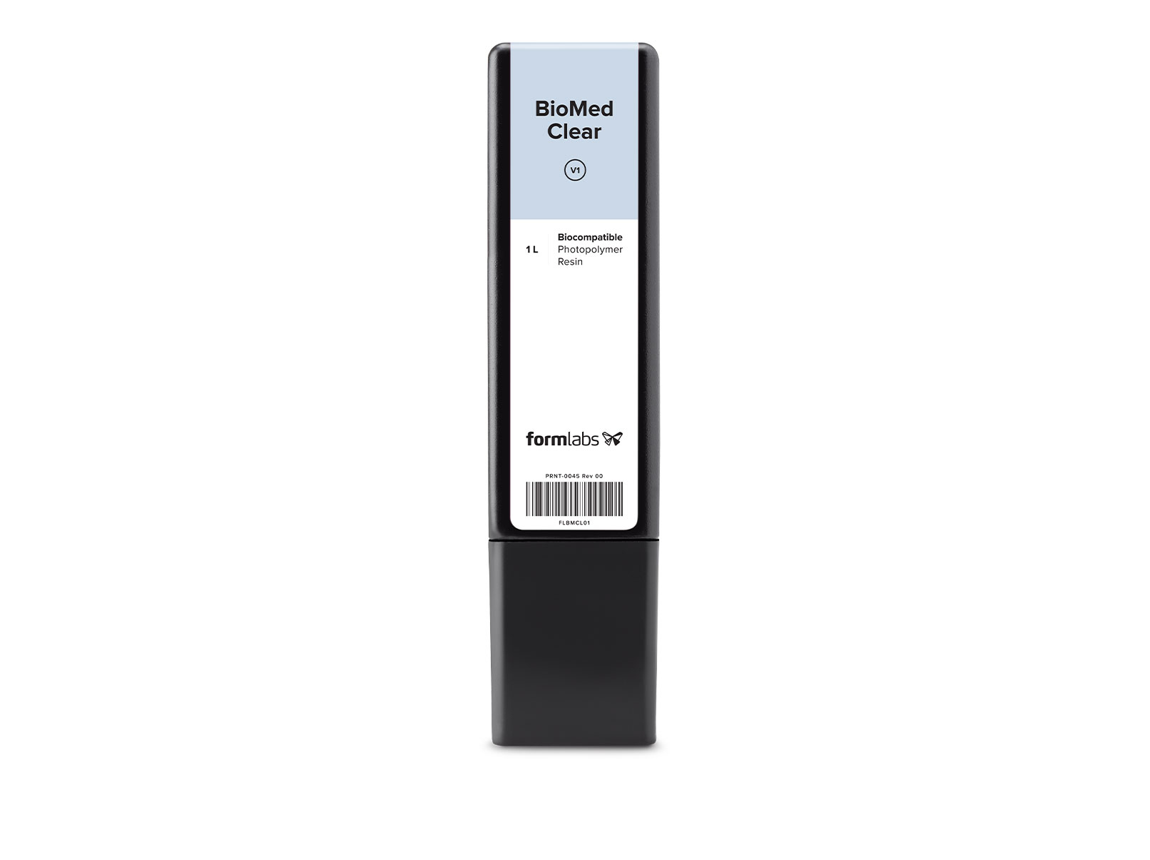 Formlabs BioMed Clear Resin Cartridge, 1L, product image from Sourcegraphics